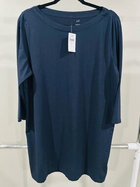 J. Jill Navy Blue Relaxed Tunic Top